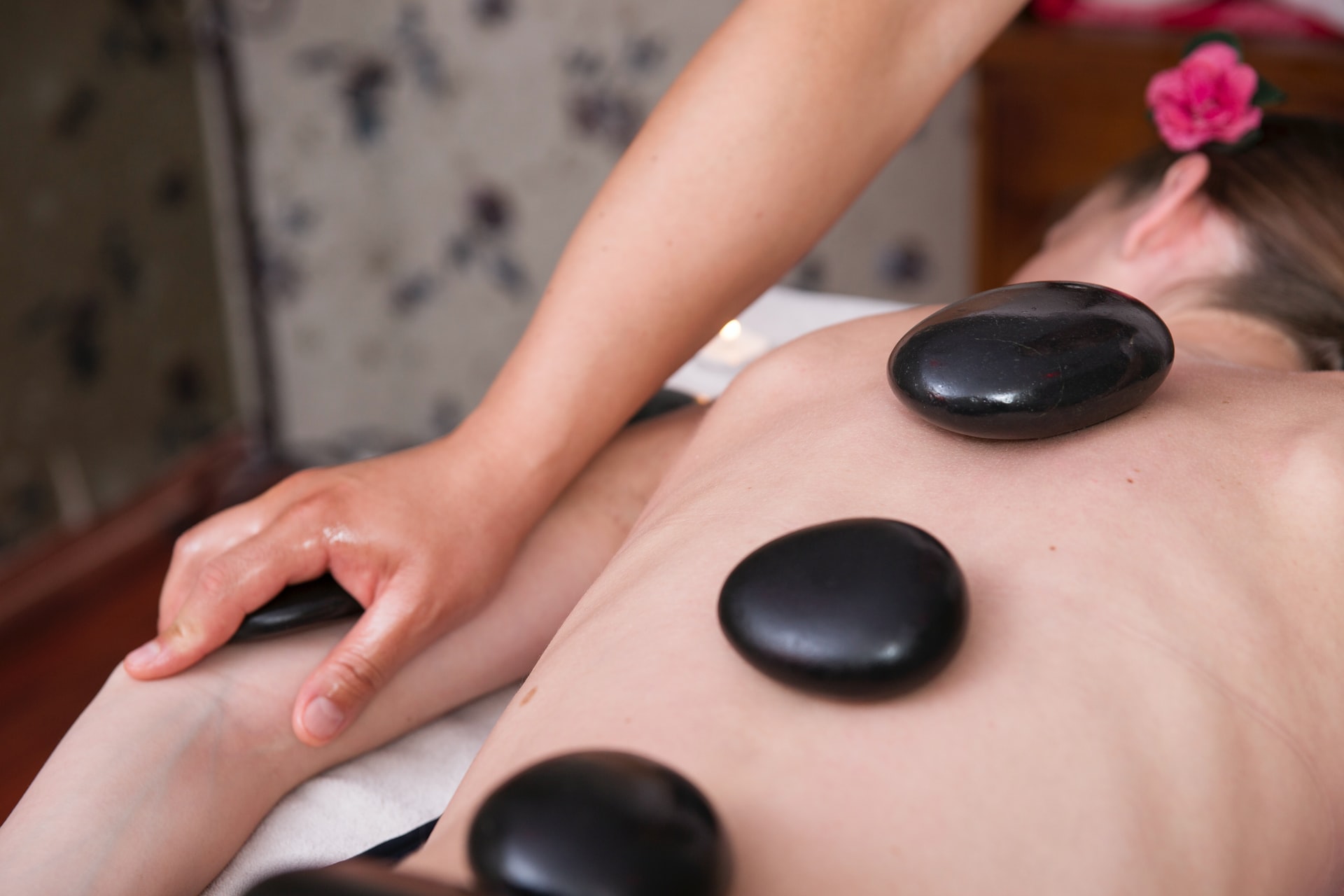 Hot stone massage